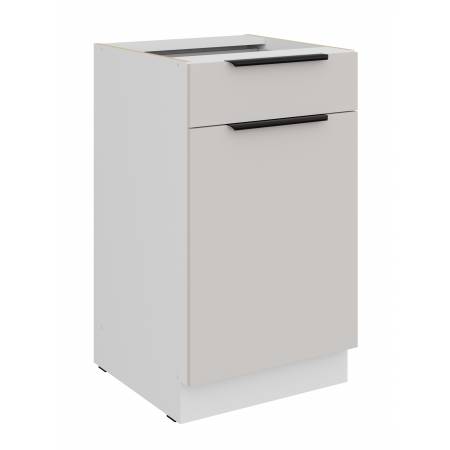 Szafka kuchenna z szufladą 50 cm kaszmir + biały CAROL 50 D 1F 1S